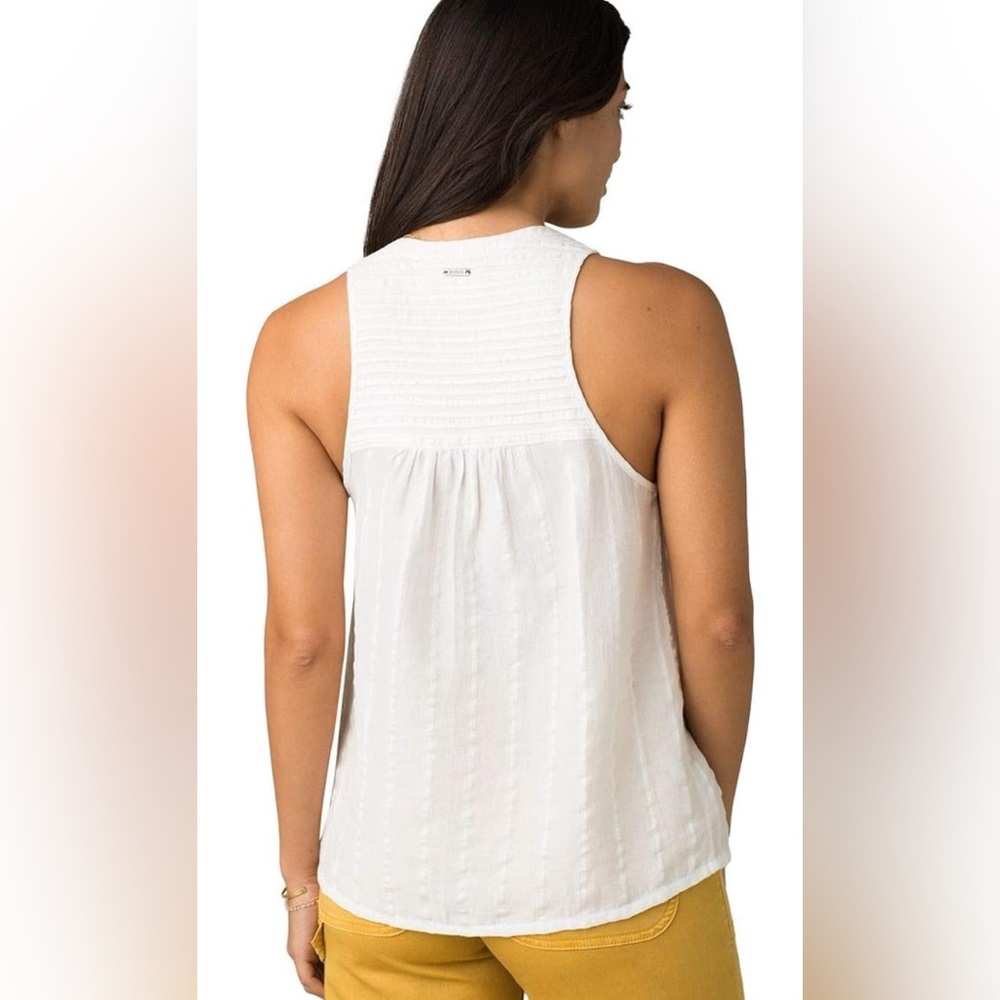 Prana Nieves Women’s Tank Soft White Size XL  GUC - Picture 3 of 11